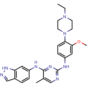 Chemical structure of PDGFR-IN-1 , CAS 2644673-07-2, AChemBlock AD268674