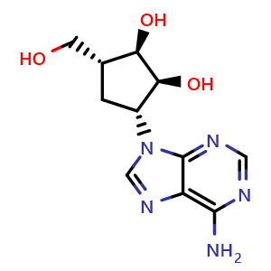 Chemical structure of Aristeromycin , CAS 19186-33-5, AChemBlock AD268731