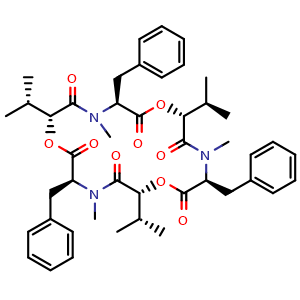 Chemical structure of Beauvericin , CAS 26048-05-5, AChemBlock AD268740