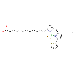 Chemical structure of BODIPY 558/568 C12 , CAS 158757-84-7, AChemBlock AD268755