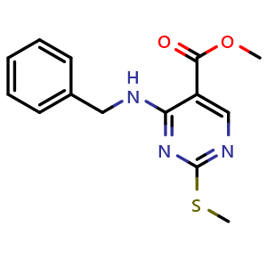 methyl 4-(benzylamino)-2-(methylthio)pyrimidine-5-carboxylate