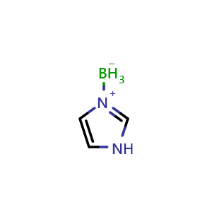 Chemical structure of (T-4)-Trihydro(1H-imidazole-kappaN3)boron , CAS 54304-42-6, AChemBlock AD268888