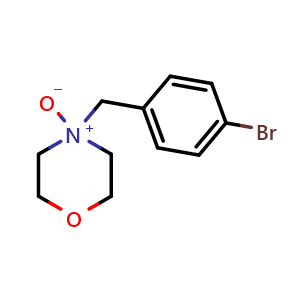 Chemical structure of 4-(4-Bromobenzyl)morpholine 4-oxide , AChemBlock AD268940