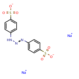 Chemical structure of Sodium 4,4'-(triaz-1-ene-1,3-diyl)dibenzenesulfonate , CAS 56120-28-6, AChemBlock AD268951
