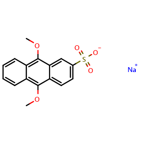 Chemical structure of 9,10-Dimethoxy-2-anthracenesulfonic acid sodium salt , CAS 67580-39-6, AChemBlock AD268953