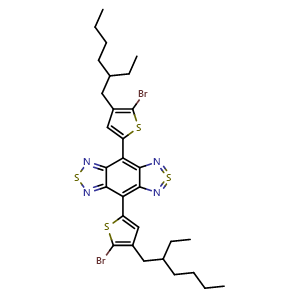 4,8-Bis[5-bromo-4-(2-ethylhexyl)-2-thienyl]-2Lambda4Delta2-benzo[1,2-c:4,5-c′]bis[1,2,5]thiadiazole