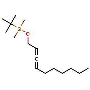 Chemical structure of tert-Butyl(deca-2,3-dien-1-yloxy)dimethylsilane , CAS 2684319-44-4, AChemBlock AD269044
