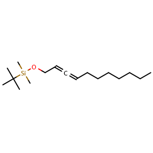 Chemical structure of tert-Butyldimethyl(undeca-2,3-dien-1-yloxy)silane , CAS 2684319-45-5, AChemBlock AD269045
