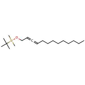 Chemical structure of tert-Butyldimethyl(trideca-2,3-dien-1-yloxy)silane , AChemBlock AD269047