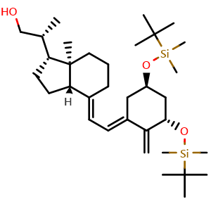 (R)-2-((1R,3aS,7aR,E)-4-((E)-2-((3S,5R)-3,5-Bis((tert-butyldimethylsilyl)oxy)-2-methylenecyclohexylidene)ethylidene)-7a-methyloctahydro-1H-inden-1-yl)propan-1-ol