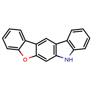 Chemical structure of 7H-Benzofuro[2,3-b]carbazole , CAS 1246308-83-7, AChemBlock AD269085