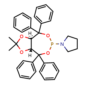 1-[(3aR,8aR)-Tetrahydro-2,2-dimethyl-4,4,8,8-tetraphenyl-1,3-dioxolo[4,5-e][1,3,2]dioxaphosphepin-6-yl]pyrrolidine