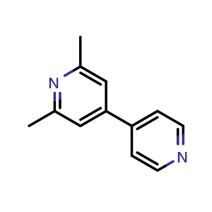 Chemical structure of 2,6-Dimethyl-4,4'-bipyridine , CAS 102877-93-0, AChemBlock AD269135