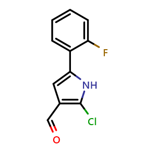 2-Chloro-5-(2-fluorophenyl)-1H-pyrrole-3-carbaldehyde