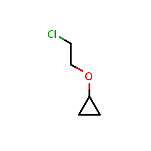 Chemical structure of (2-Chloroethoxy)cyclopropane , CAS 17714-18-0, AChemBlock AD269192