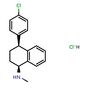rel-(1S,4S)-4-(4-Chlorophenyl)-N-methyl-1,2,3,4-tetrahydronaphthalen-1-amine hydrochloride