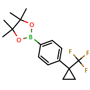 4,4,5,5-Tetramethyl-2-(4-(1-(trifluoromethyl)cyclopropyl)phenyl)-1,3,2-dioxaborolane