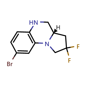 (S)-8-Bromo-2,2-difluoro-1,2,3,3a,4,5-hexahydropyrrolo[1,2-a]quinoxaline