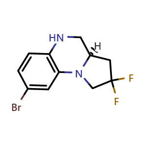 (R)-8-Bromo-2,2-difluoro-1,2,3,3a,4,5-hexahydropyrrolo[1,2-a]quinoxaline