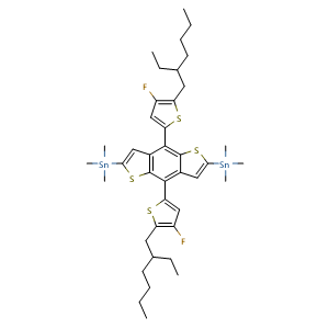Chemical structure of BDTTh26F-2Sn , CAS 1514905-25-9, AChemBlock AD269252