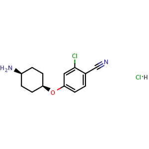 4-(((1s,4s)-4-Aminocyclohexyl)oxy)-2-chlorobenzonitrile hydrochloride