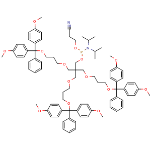 3-(3-(Bis(4-methoxyphenyl)(phenyl)methoxy)propoxy)-2,2-bis((3-(bis(4-methoxyphenyl)(phenyl)methoxy)propoxy)methyl)propyl (2-cyanoethyl) diisopropylphosphoramidite