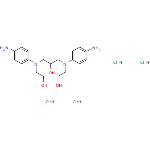 2-Propanol,1,3-bis[(4-aminophenyl)(2-hydroxyethyl)amino]-, tetrahydrochloride