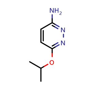 Chemical structure of 6-Isopropoxypyridazin-3-amine , CAS 1173150-07-6, AChemBlock AD269423