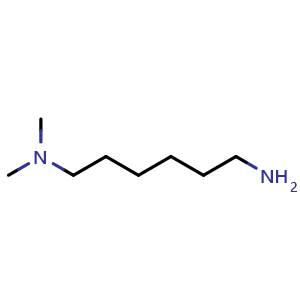 Chemical structure of (6-Aminohexyl)dimethylamine , CAS 1938-58-5, AChemBlock AD269429
