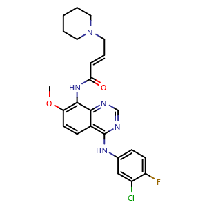 (E)-N-(4-((3-Chloro-4-fluorophenyl)amino)-7-methoxyquinazolin-8-yl)-4-(piperidin-1-yl)but-2-enamide