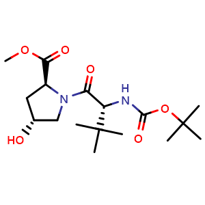 (2S,4R)-Methyl 1-((R)-2-((tert-butoxycarbonyl)amino)-3,3-dimethylbutanoyl)-4-hydroxypyrrolidine-2-carboxylate