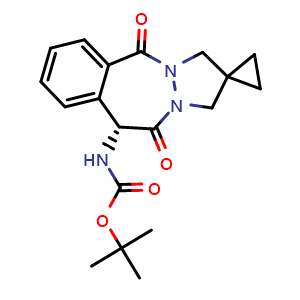 tert-Butyl (R)-(5,11-dioxo-10,11-dihydro-1H,3H,5H-spiro[benzo[d]pyrazolo[1,2-a][1,2]diazepine-2,1'-cyclopropan]-10-yl)carbamate