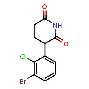 3-(3-Bromo-2-chlorophenyl)piperidine-2,6-dione