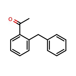 Chemical structure of 1-[2-(Phenylmethyl)phenyl]ethanone , CAS 61608-94-4, AChemBlock AD269509