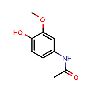 Chemical structure of 3-Methoxyacetaminophen , CAS 3251-55-6, AChemBlock AD269518