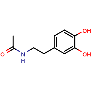 Chemical structure of N-Acetyldopamine , CAS 2494-12-4, AChemBlock AD269519