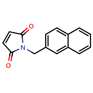 Chemical structure of 1-(Naphthalen-2-ylmethyl)-1H-pyrrole-2,5-dione , CAS 2964485-95-6, AChemBlock AD269526