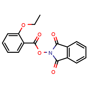 Chemical structure of 1,3-Dioxoisoindolin-2-yl 2-ethoxybenzoate , CAS 701260-69-7, AChemBlock AD269546