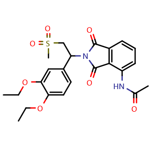 N-(2-(1-(3,4-Diethoxyphenyl)-2-(methylsulfonyl)ethyl)-1,3-dioxoisoindolin-4-yl)acetamide