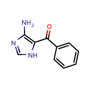 Chemical structure of (4-Amino-1H-imidazol-5-yl)(phenyl)methanone , CAS 905311-56-0, AChemBlock AD269565