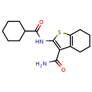2-(Cyclohexanecarboxamido)-4,5,6,7-tetrahydrobenzo[b]thiophene-3-carboxamide