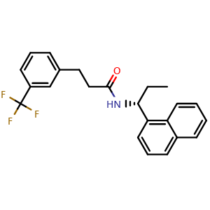 (R)-N-(1-(naphthalen-1-yl)propyl)-3-(3-(trifluoromethyl)phenyl)propanamide