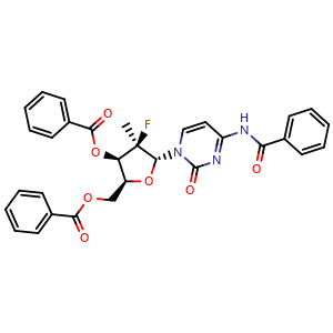 (2S,3R,4R,5R)-5-(4-Benzamido-2-oxopyrimidin-1(2H)-yl)-2-((benzoyloxy)methyl)-4-fluoro-4-methyltetrahydrofuran-3-yl benzoate