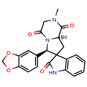 rel-(6'R,8a'R)-6'-(Benzo[d][1,3]dioxol-5-yl)-2'-methyl-2',3',8',8a'-tetrahydro-1'H-spiro[indoline-3,7'-pyrrolo[1,2-a]pyrazine]-1',2,4'(6'H)-trione