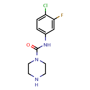 N-(4-Chloro-3-fluorophenyl)piperazine-1-carboxamide