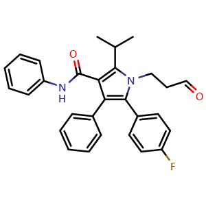 5-(4-Fluorophenyl)-2-isopropyl-1-(3-oxopropyl)-N,4-diphenyl-1H-pyrrole-3-carboxamide