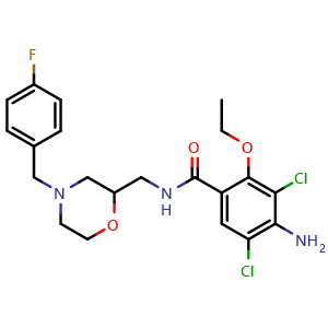 4-Amino-3,5-dichloro-2-ethoxy-N-((4-(4-fluorobenzyl)morpholin-2-yl)methyl)benzamide