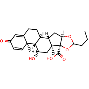 Chemical structure of Budesonide Impurity 13 , CAS 192057-49-1, AChemBlock AD269769