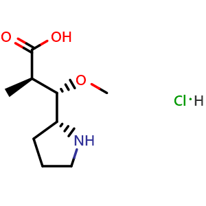 (2R,3S)-3-Methoxy-2-methyl-3-((R)-pyrrolidin-2-yl)propanoic acid hydrochloride