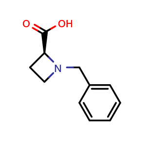 Chemical structure of (S)-1-Benzylazetidine-2-carboxylic acid , CAS 210883-72-0, AChemBlock AD269782